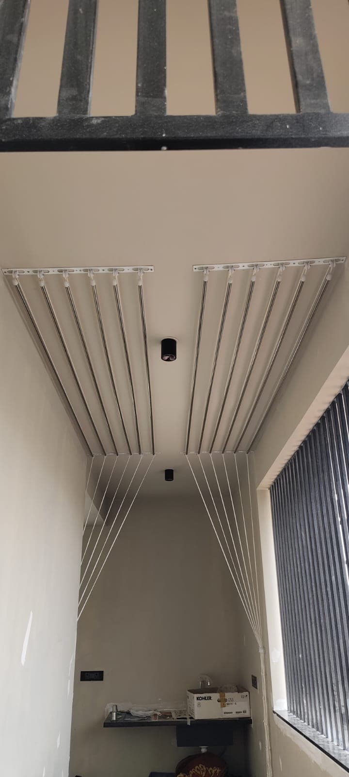 Clothes hanger installation 2
