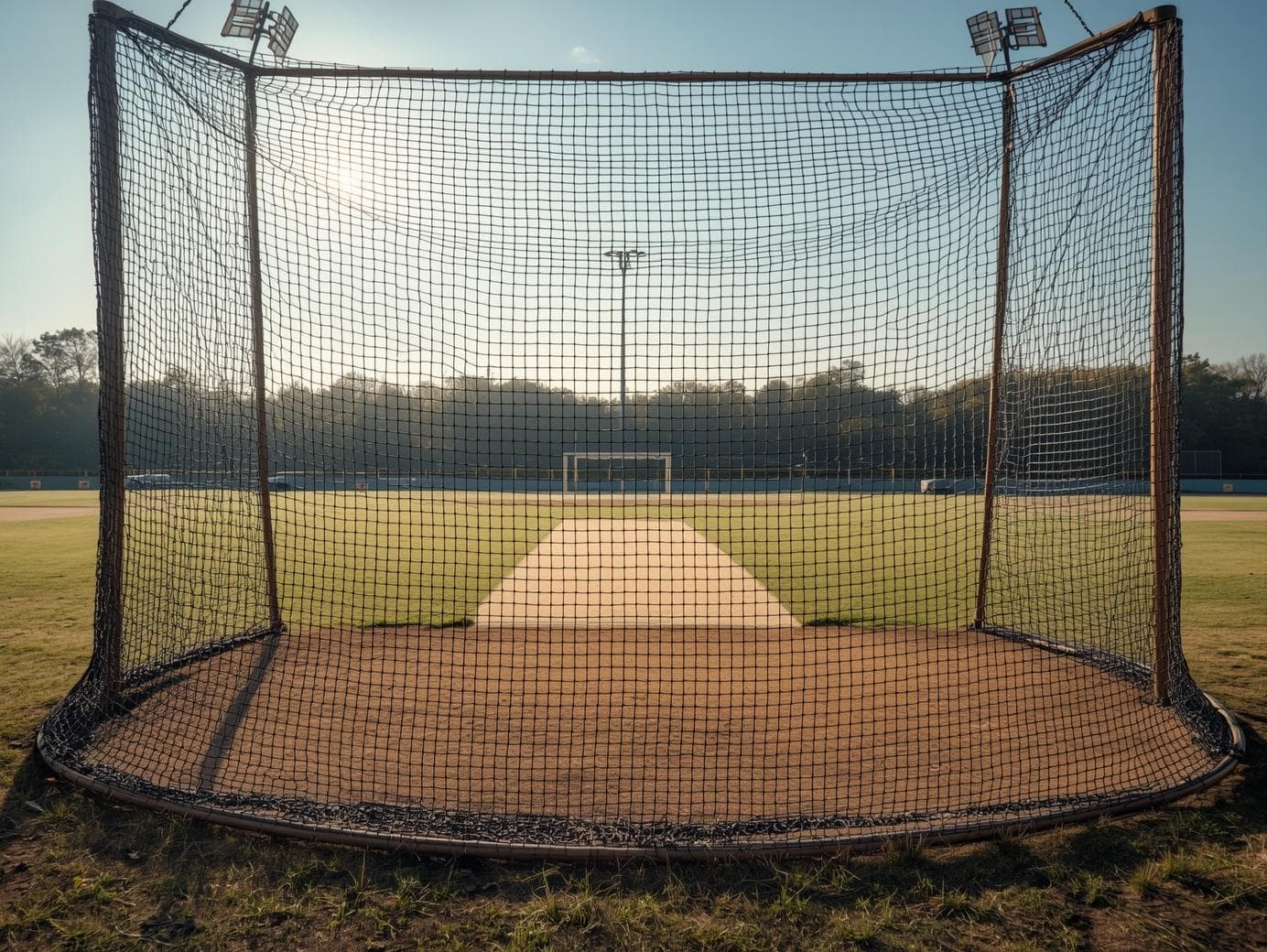 Cricket net installation